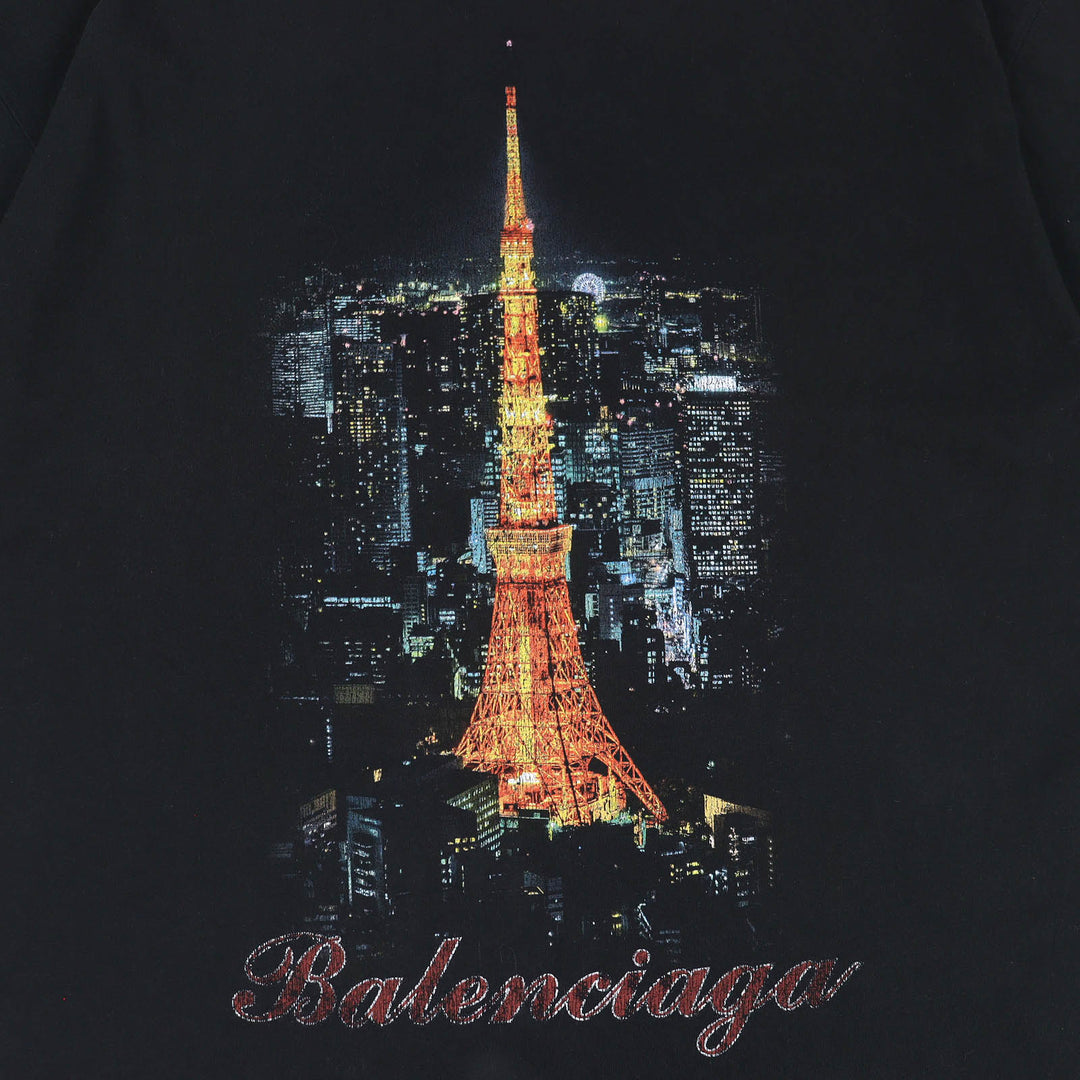 Great BALENCIAGA Short sleeve T-shirt Ginza Store Opening Commemorative 1 739037