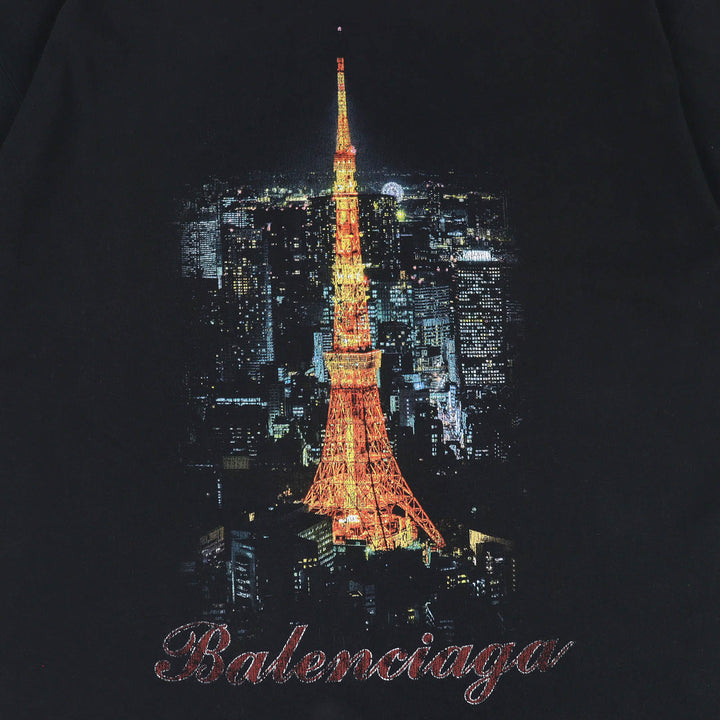 Great BALENCIAGA Short sleeve T-shirt Ginza Store Opening Commemorative 1 739037