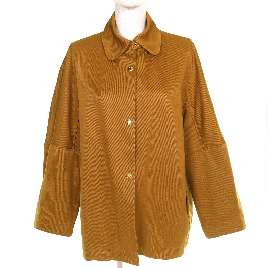 Excellent DRAWER FALL1 Cotton Coverall Jacket Logo button Brown 36 6522-299-0884