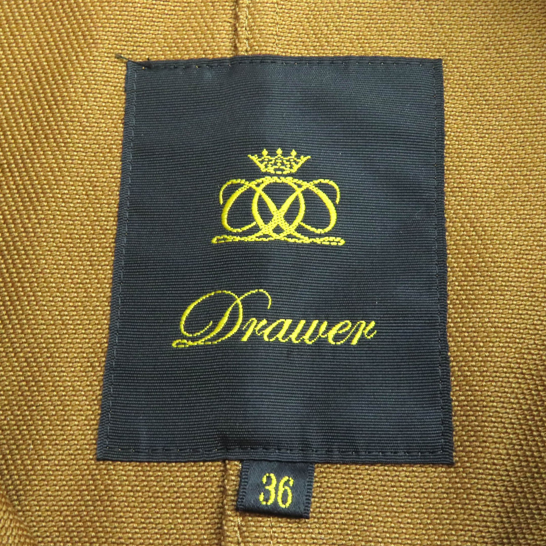 Excellent DRAWER FALL1 Cotton Coverall Jacket Logo button Brown 36 6522-299-0884
