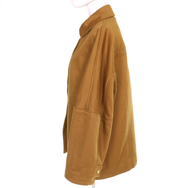 Excellent DRAWER FALL1 Cotton Coverall Jacket Logo button Brown 36 6522-299-0884