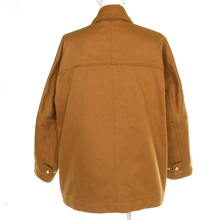 Excellent DRAWER FALL1 Cotton Coverall Jacket Logo button Brown 36 6522-299-0884