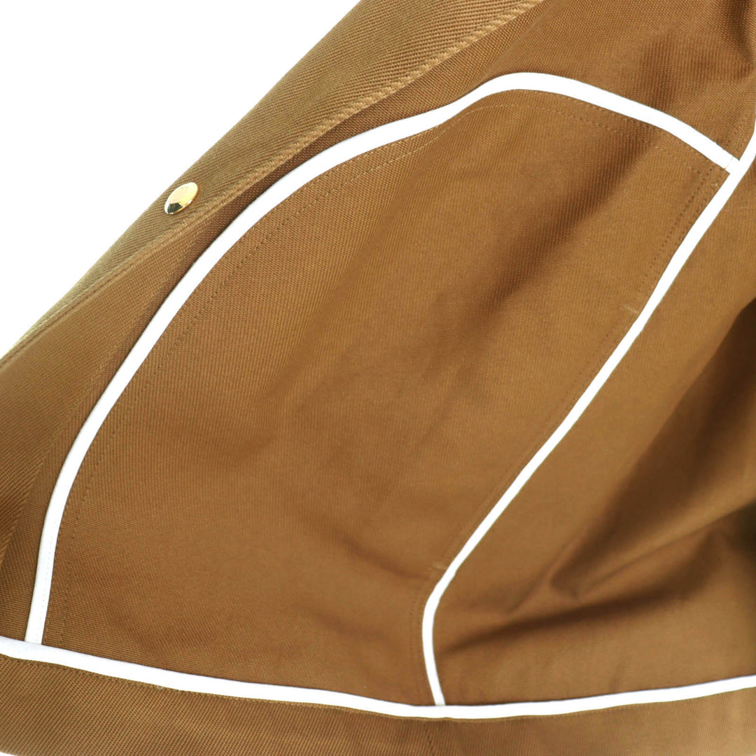 Excellent DRAWER FALL1 Cotton Coverall Jacket Logo button Brown 36 6522-299-0884