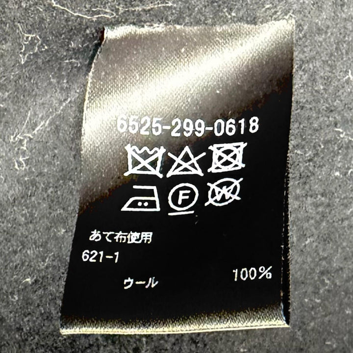 Excellent DRAWER coat Drop sleeves with logo buttons black wool 38 6525-299-0618