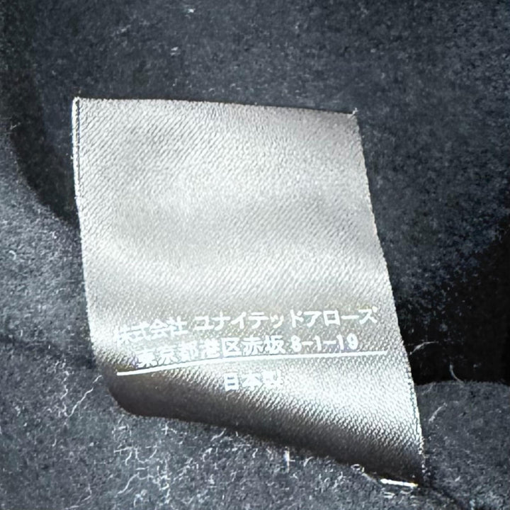Excellent DRAWER coat Drop sleeves with logo buttons black wool 38 6525-299-0618