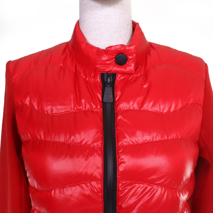 Excellent MONCLER GRENOBLE MAGLIA Logo patch fleece-paneled light down jacket S