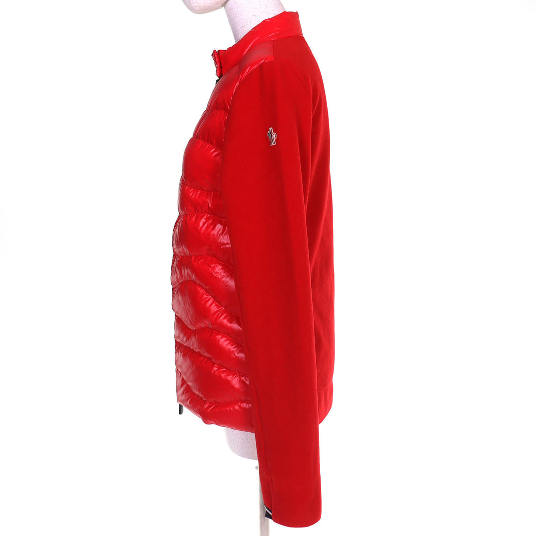 Excellent MONCLER GRENOBLE MAGLIA Logo patch fleece-paneled light down jacket S