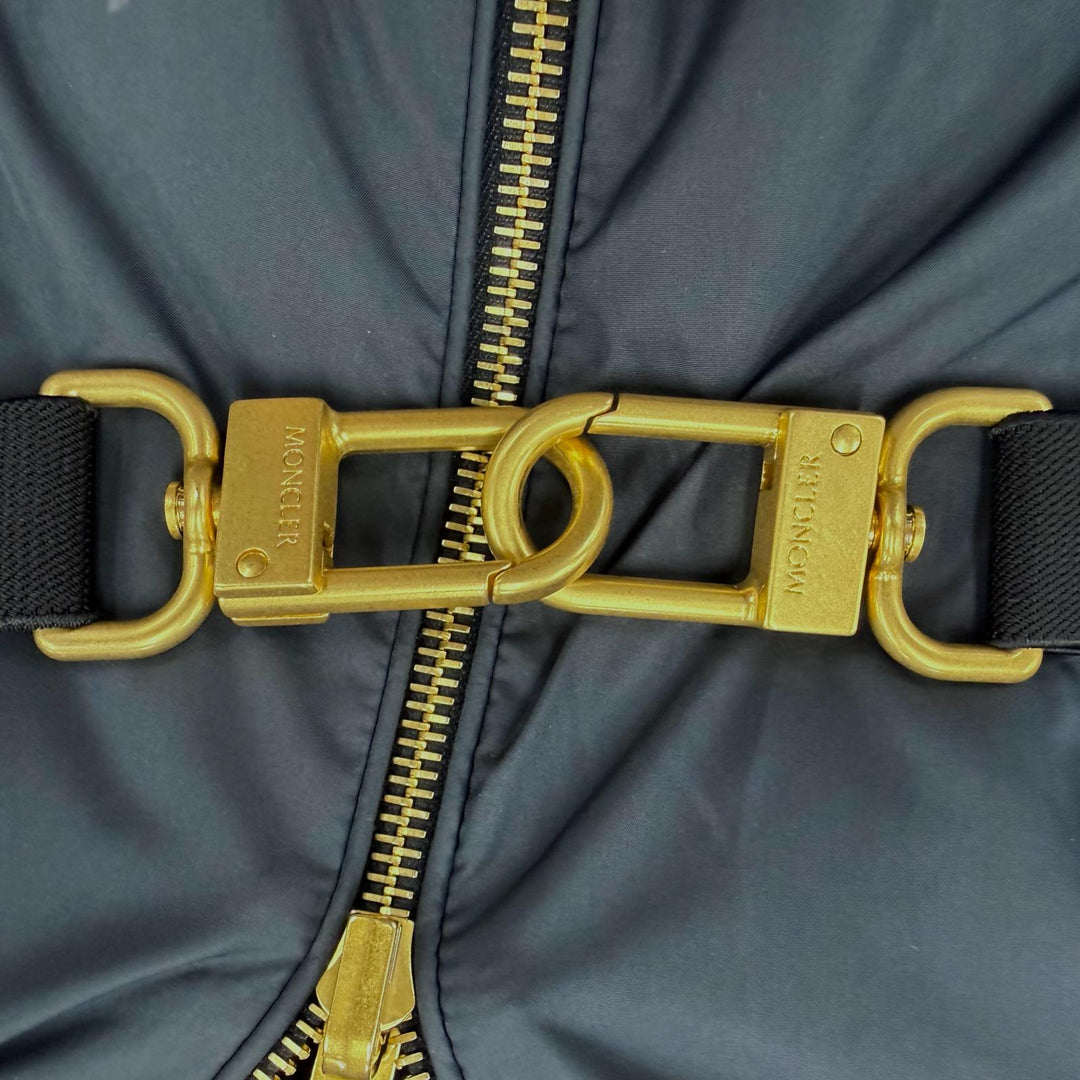 Excellent MONCLER down coat EVETTES Navy polyester Women 0 H20931C00041