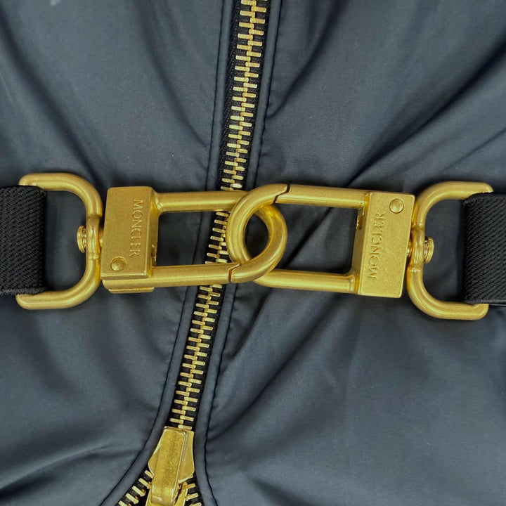 Excellent MONCLER down coat EVETTES Navy polyester Women 0 H20931C00041