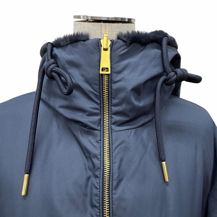 Excellent MONCLER down coat EVETTES Navy polyester Women 0 H20931C00041