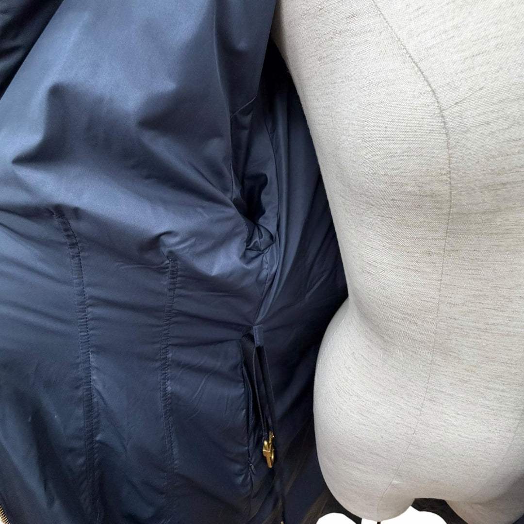 Excellent MONCLER down coat EVETTES Navy polyester Women 0 H20931C00041