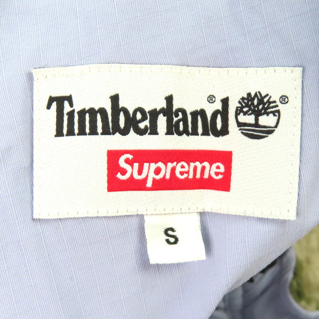 Excellent SUPREME Timberland Reversible Ripstop Pants Logo patch, boa S