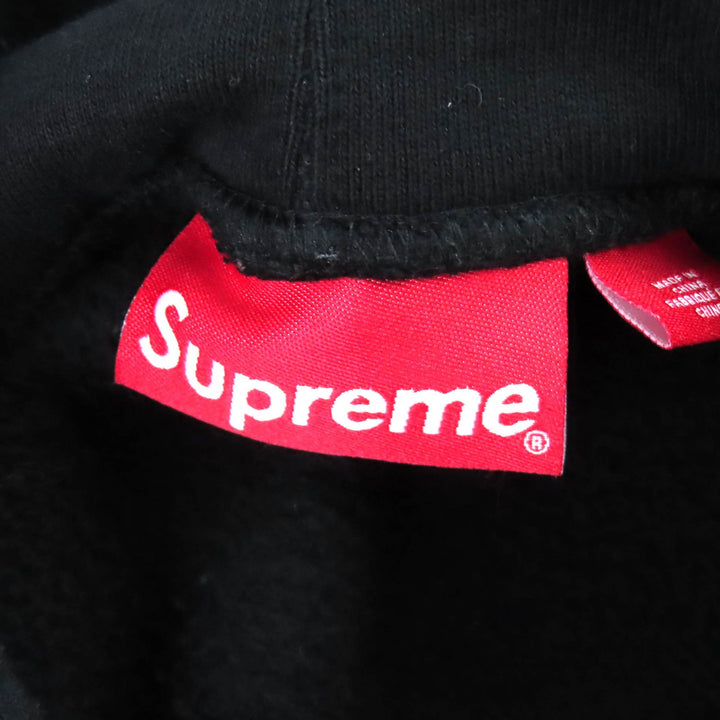 Discounted Great Supreme hoodie Collegiate Patchwork Leather Hooded Sweatshirt S FW23SW58