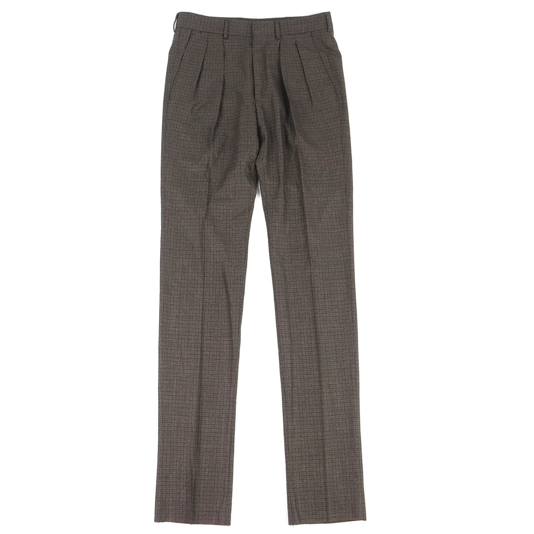 Pristine TOM FORD Pants Check Pattern 100% Wool Slacks 46 322R59 753P42