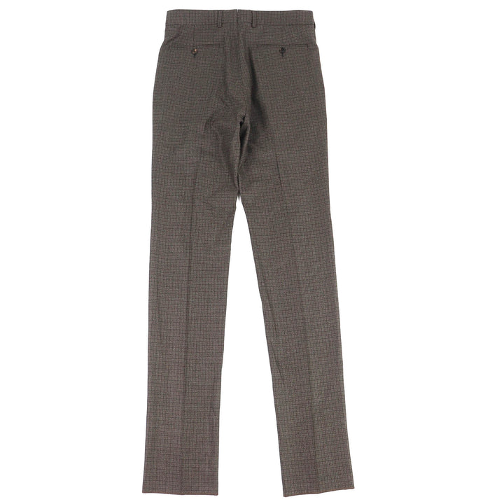 Pristine TOM FORD Pants Check Pattern 100% Wool Slacks 46 322R59 753P42