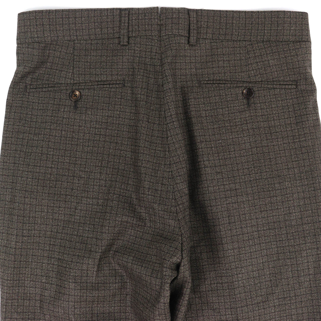 Pristine TOM FORD Pants Check Pattern 100% Wool Slacks 46 322R59 753P42