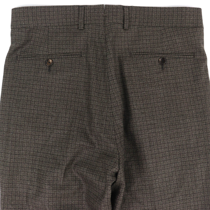 Pristine TOM FORD Pants Check Pattern 100% Wool Slacks 46 322R59 753P42