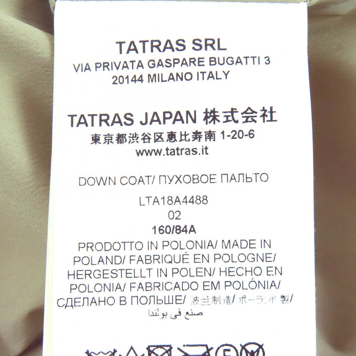 Excellent TATRAS Down jacket LORENZANA Double-breasted beige LTA18A4488