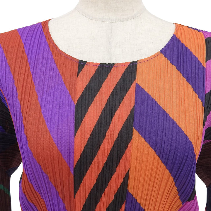 Excellent PLEATS PLEASE T-shirt Multi polyester Women 3 PP33-JK715