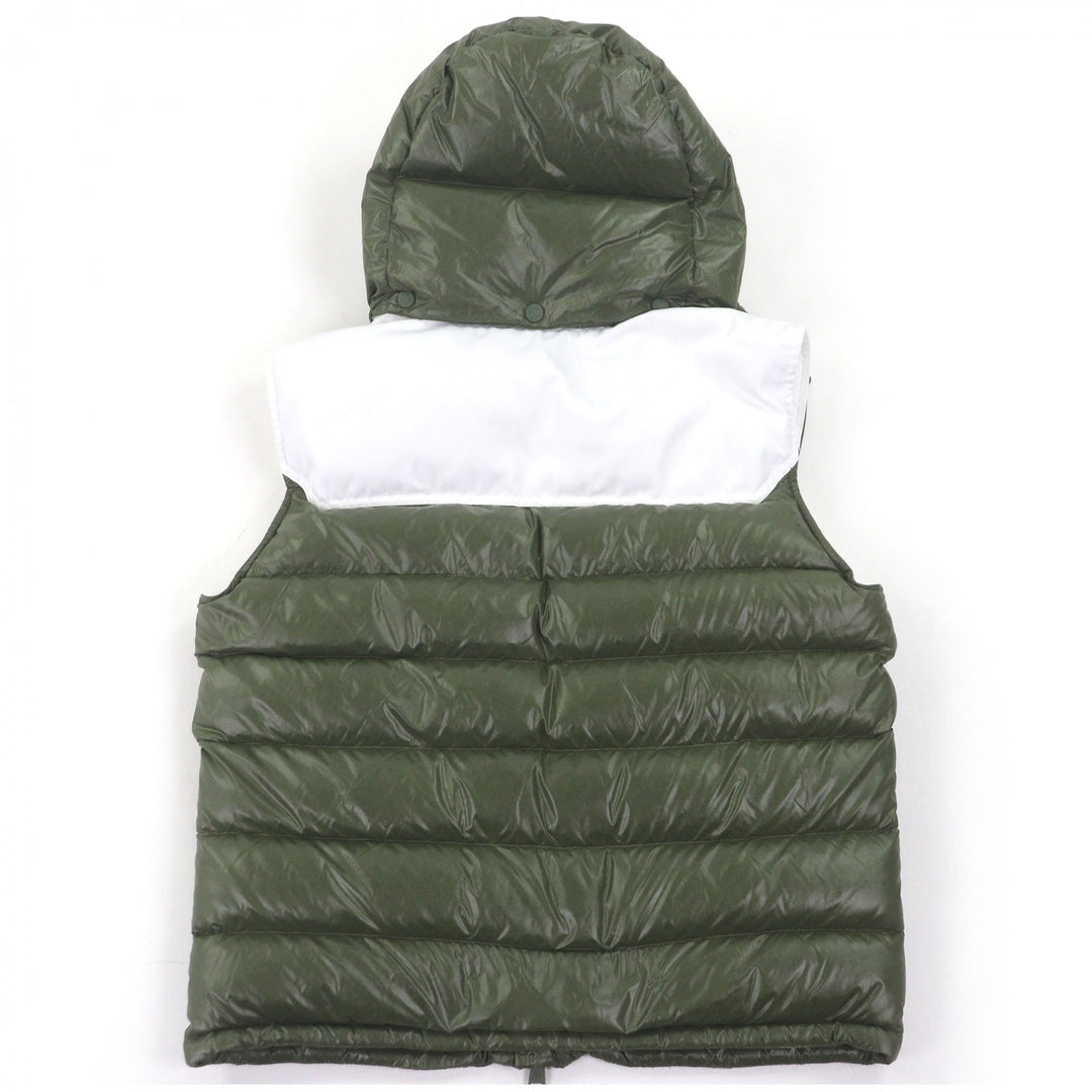 Great MONCLER Down vest GENICHI GILET BORN TO PROTECT Logo Patch