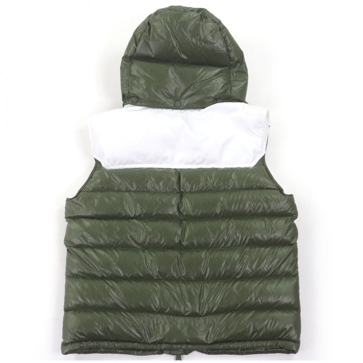 Great MONCLER Down vest GENICHI GILET BORN TO PROTECT Logo Patch