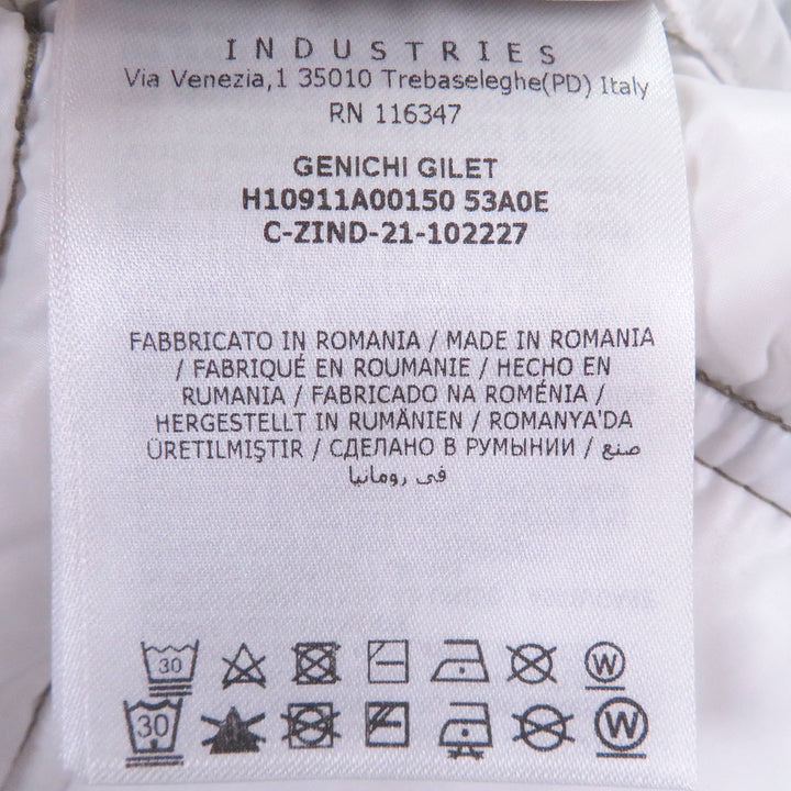 Great MONCLER Down vest GENICHI GILET BORN TO PROTECT Logo Patch