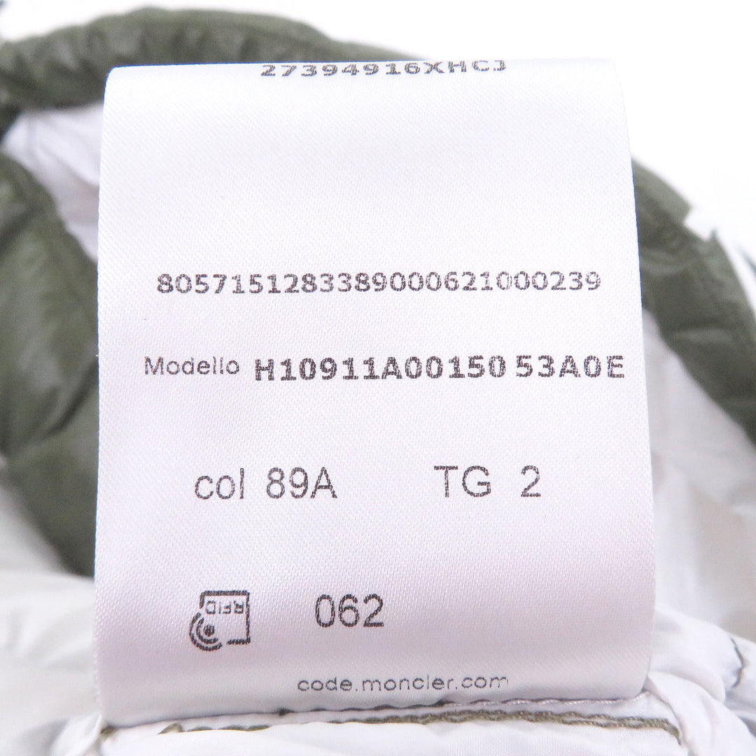Great MONCLER Down vest GENICHI GILET BORN TO PROTECT Logo Patch