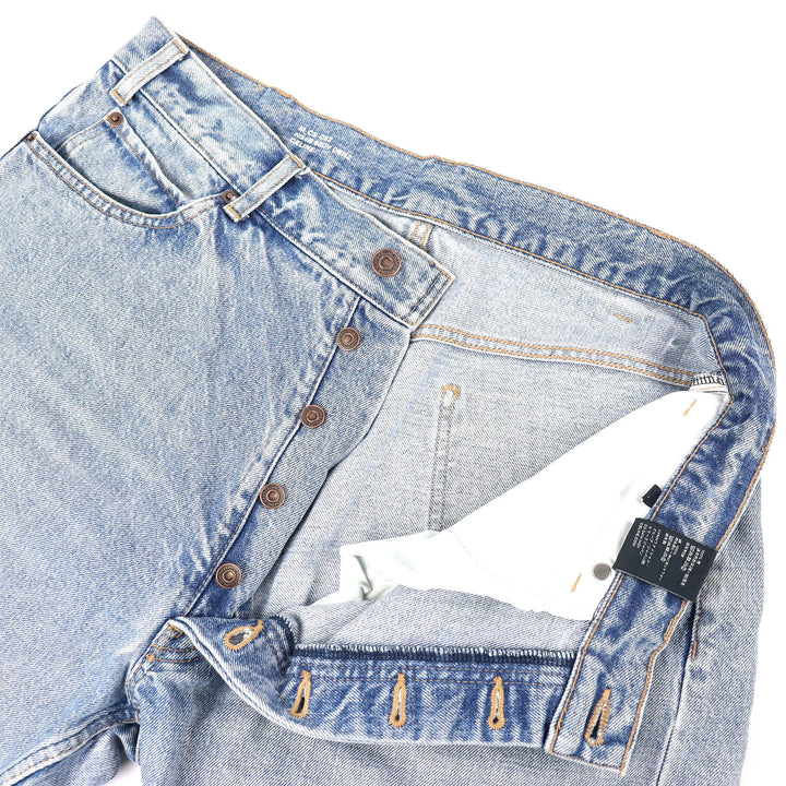 Excellent CELINE Horizon Wash Denim Wesley Shorts Low-rise 33 N34B 630V 08HZ