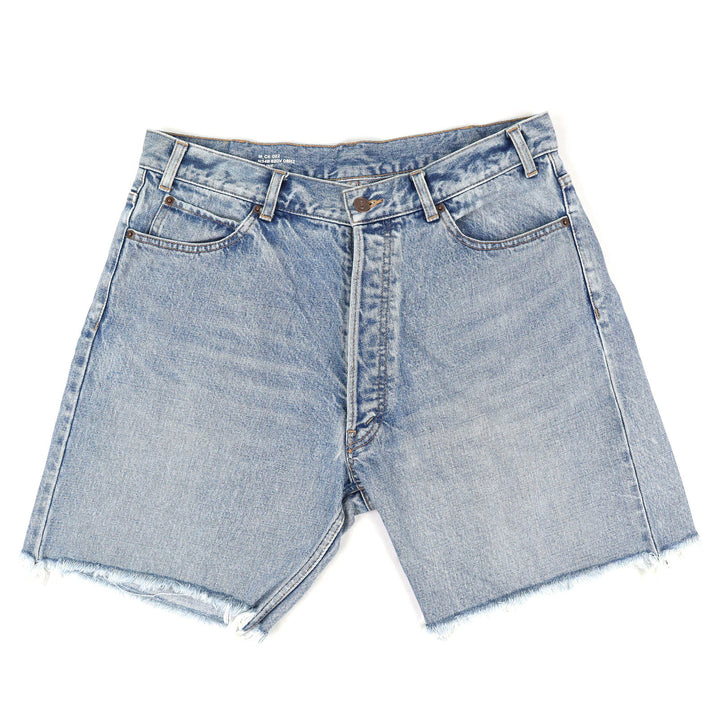 Excellent CELINE Horizon Wash Denim Wesley Shorts Low-rise 33 N34B 630V 08HZ