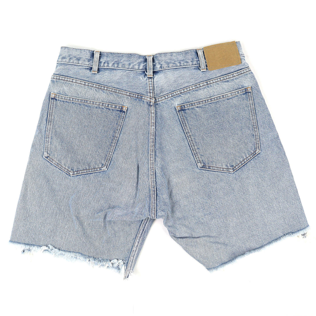 Excellent CELINE Horizon Wash Denim Wesley Shorts Low-rise 33 N34B 630V 08HZ