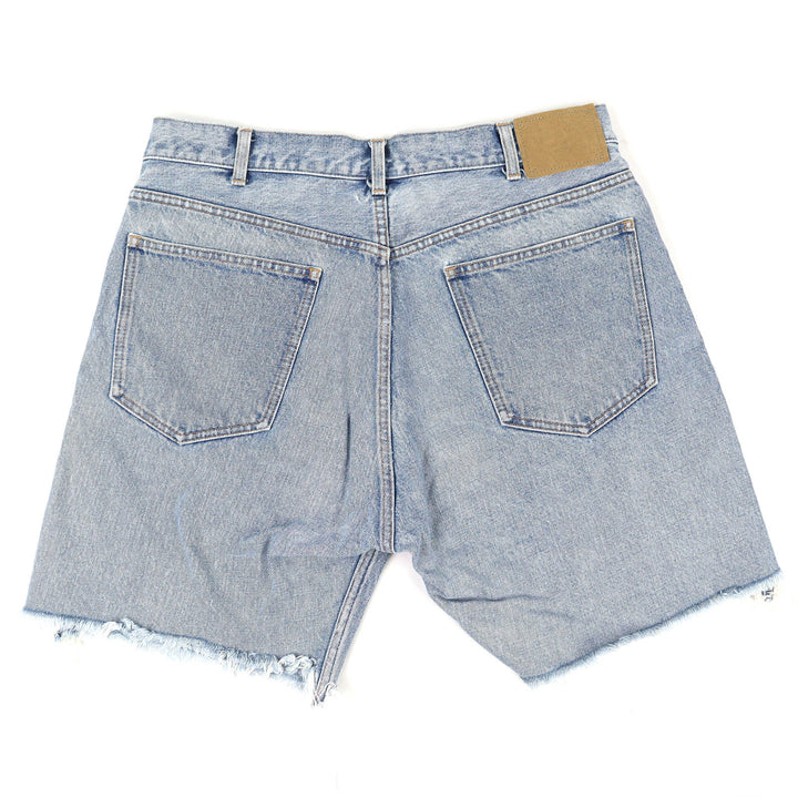 Excellent CELINE Horizon Wash Denim Wesley Shorts Low-rise 33 N34B 630V 08HZ