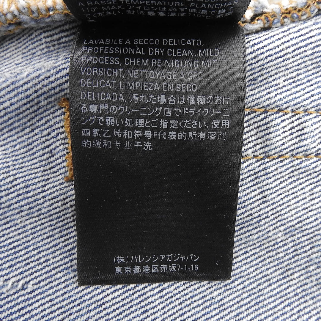 Great BALENCIAGA skirt Indigo cotton Women 34 641518