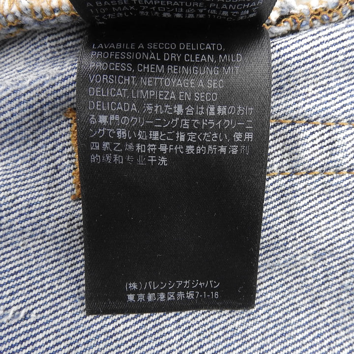 Great BALENCIAGA skirt Indigo cotton Women 34 641518