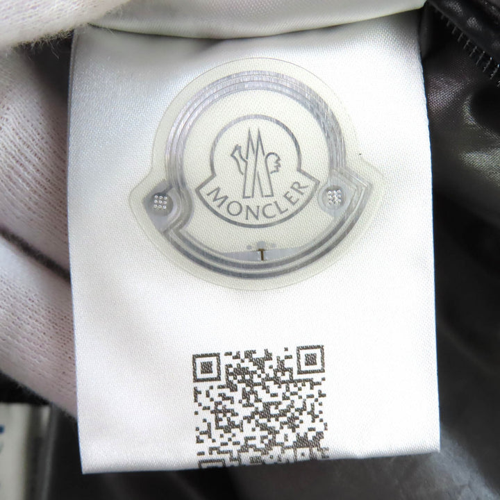 Excellent MONCLER Down jacket MAYA Logo patch, hooded, double zipper black 2