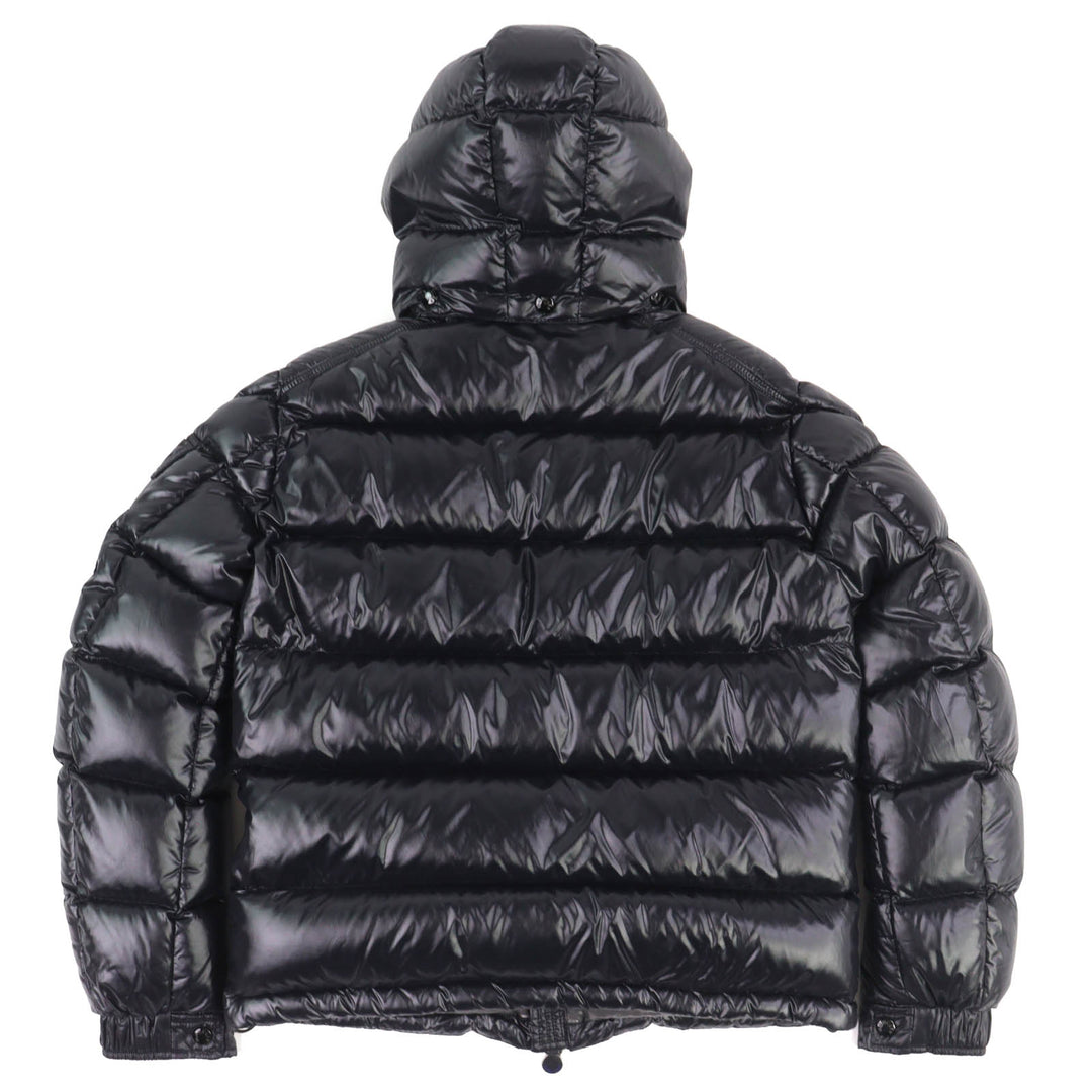 Excellent MONCLER Down jacket MAYA Logo patch, hooded, double zipper black 2