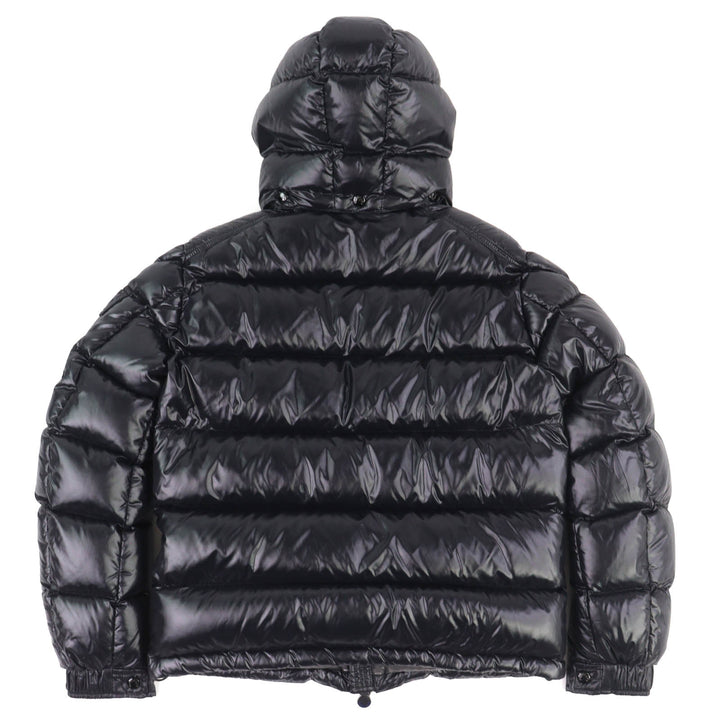 Excellent MONCLER Down jacket MAYA Logo patch, hooded, double zipper black 2