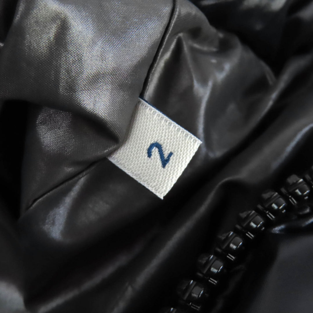 Excellent MONCLER Down jacket MAYA Logo patch, hooded, double zipper black 2