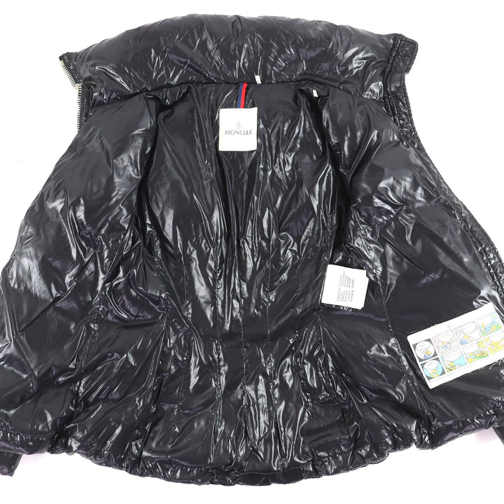 Great MONCLER Down jacket JOUX Logo patch ZIP UP black Women 1 A20934636705