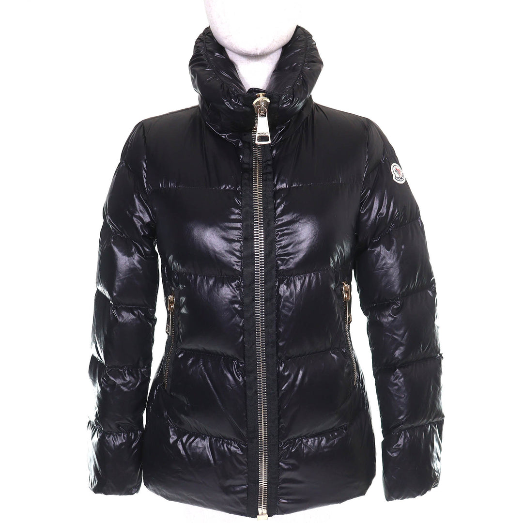 Great MONCLER Down jacket JOUX Logo patch ZIP UP black Women 1 A20934636705