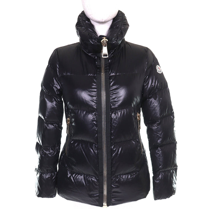 Great MONCLER Down jacket JOUX Logo patch ZIP UP black Women 1 A20934636705