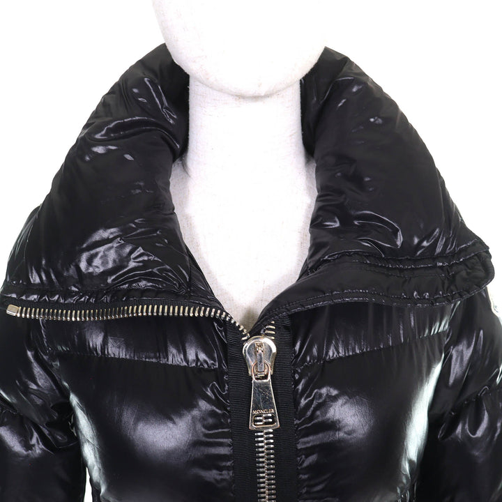 Great MONCLER Down jacket JOUX Logo patch ZIP UP black Women 1 A20934636705