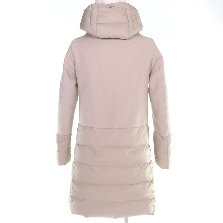 Great Herno down coat DIAGONAL WOOL AND NUAGE PARKA Wool-trimmed 38 PI0848D
