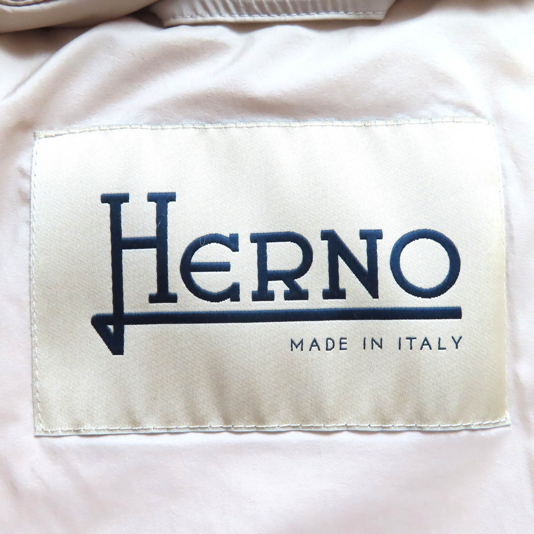 Great Herno down coat DIAGONAL WOOL AND NUAGE PARKA Wool-trimmed 38 PI0848D