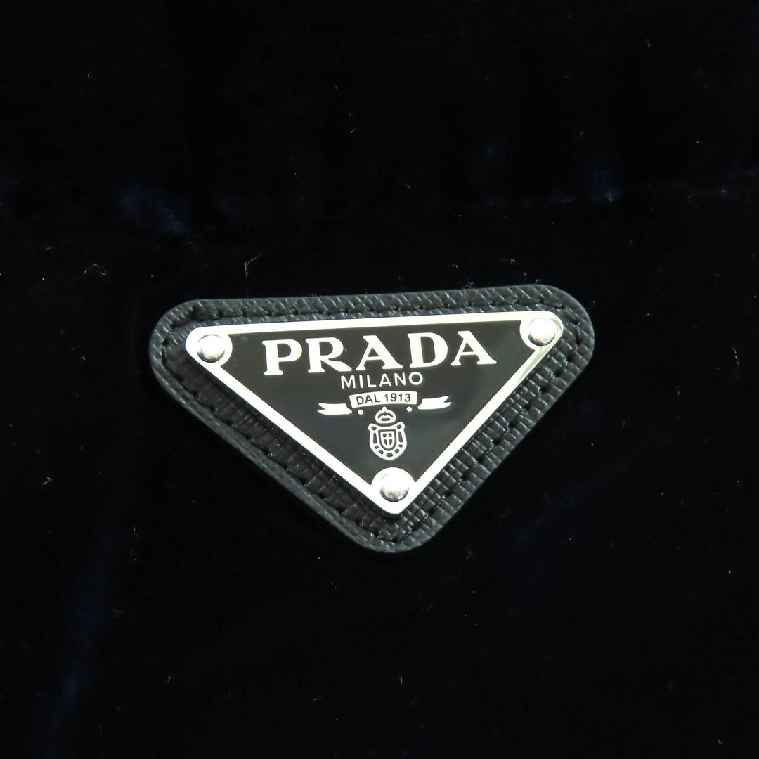 Excellent PRADA Down jacket Triangle with logo, elastic velvet 36 292214