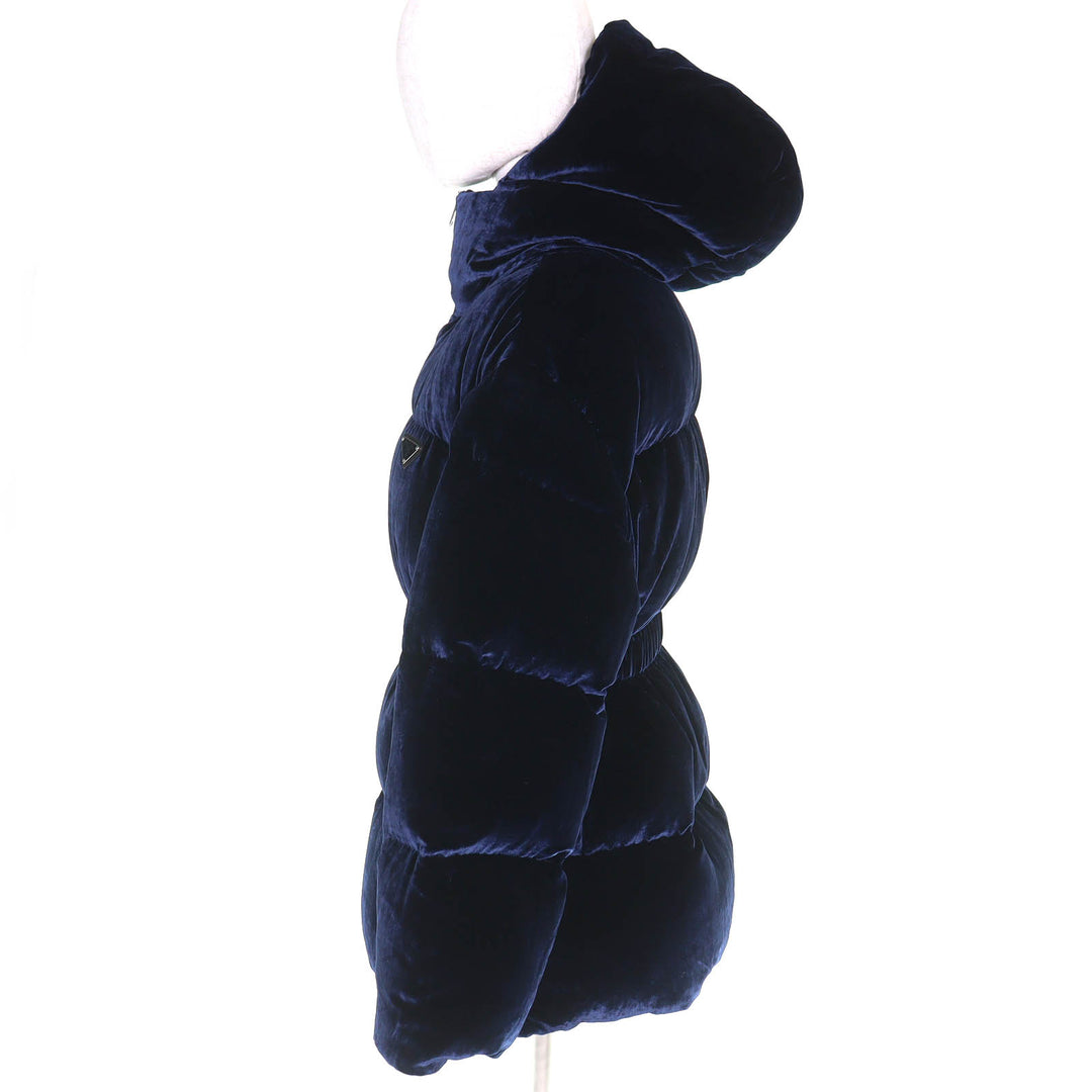 Excellent PRADA Down jacket Triangle with logo, elastic velvet 36 292214