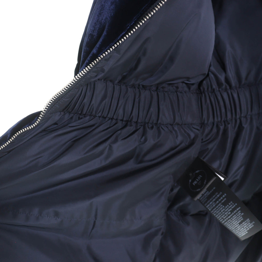 Excellent PRADA Down jacket Triangle with logo, elastic velvet 36 292214