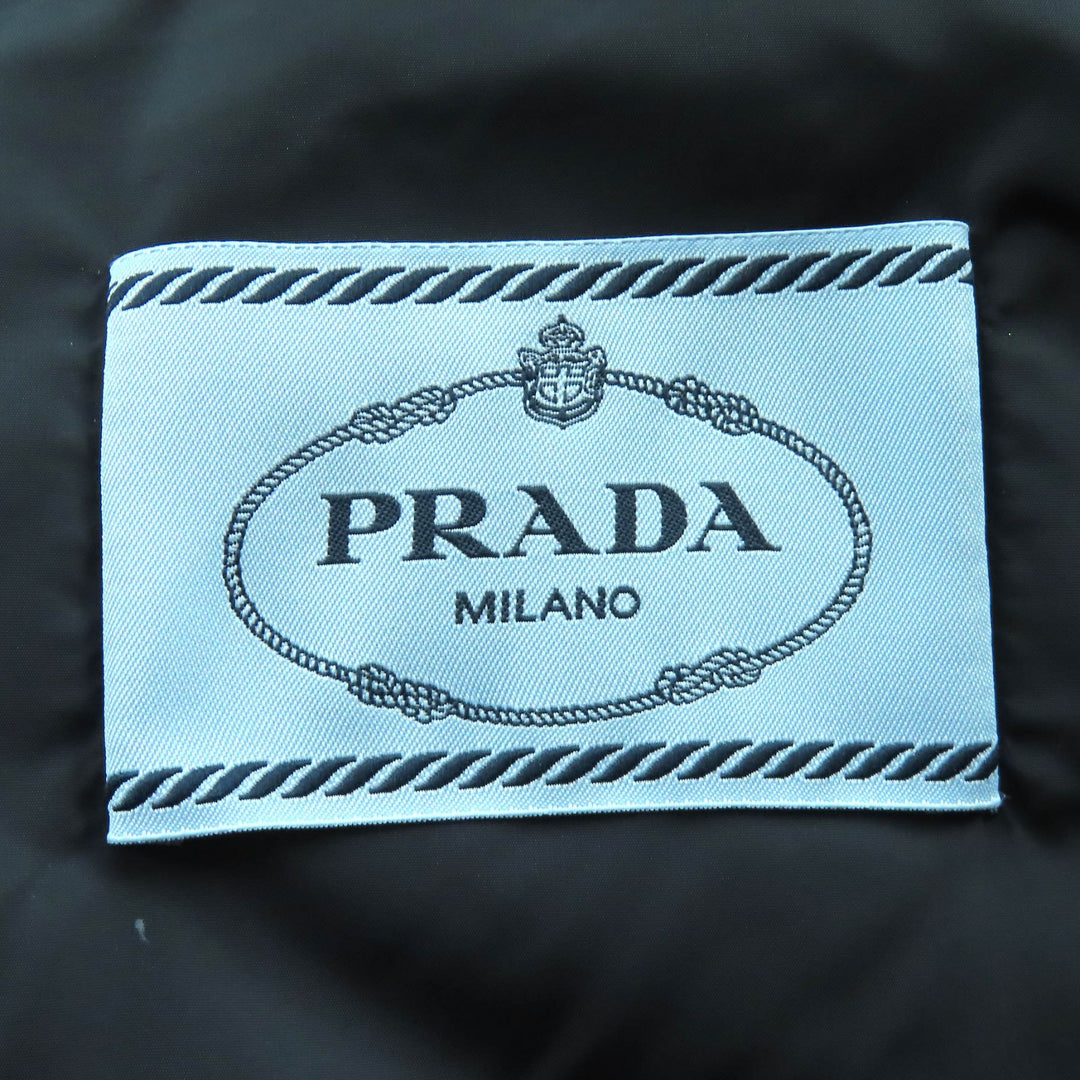Excellent PRADA Down jacket Triangle with logo, elastic velvet 36 292214
