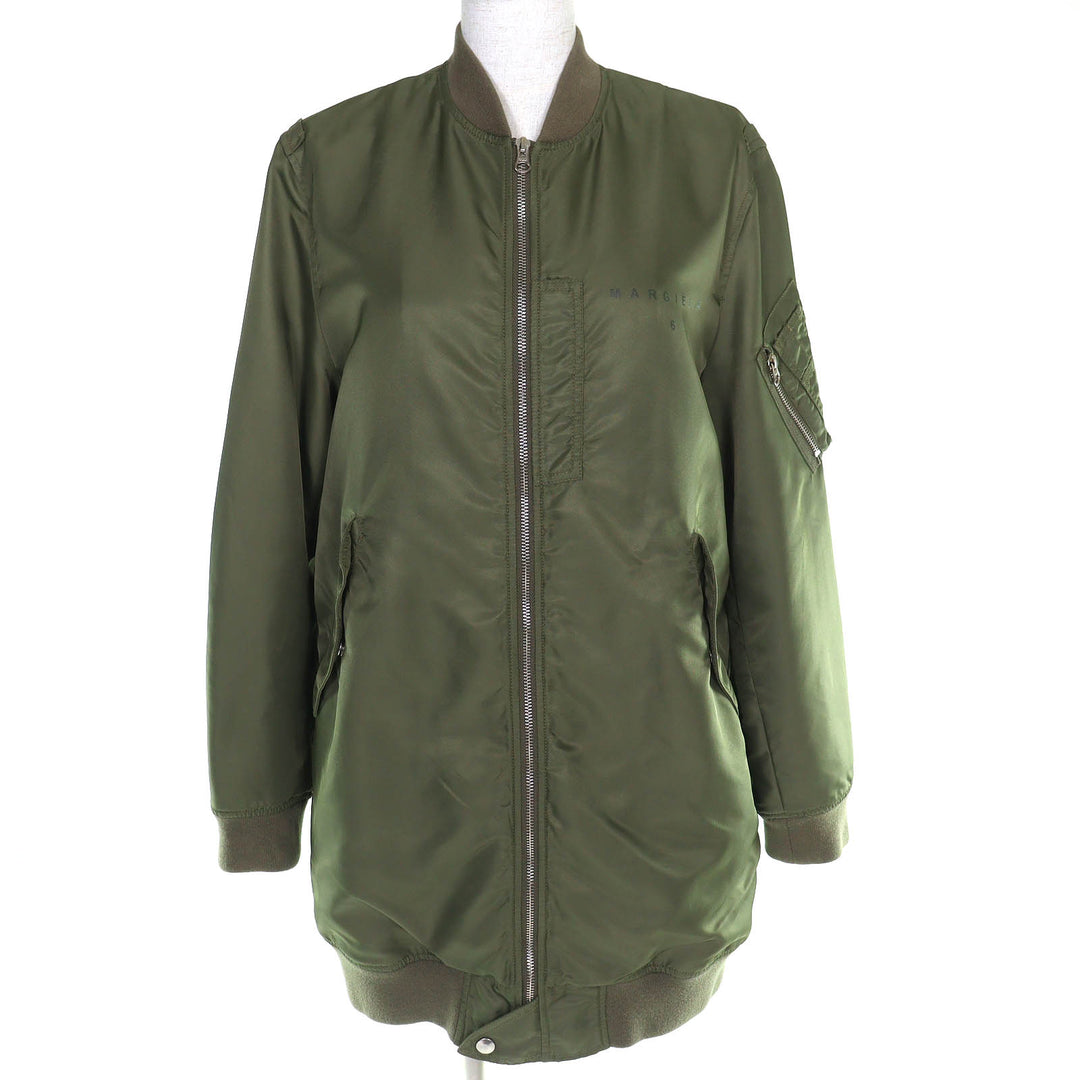 Excellent MM6 Maison Margiela Jacket Military blouson MA-1 khaki 36 S52AA0115