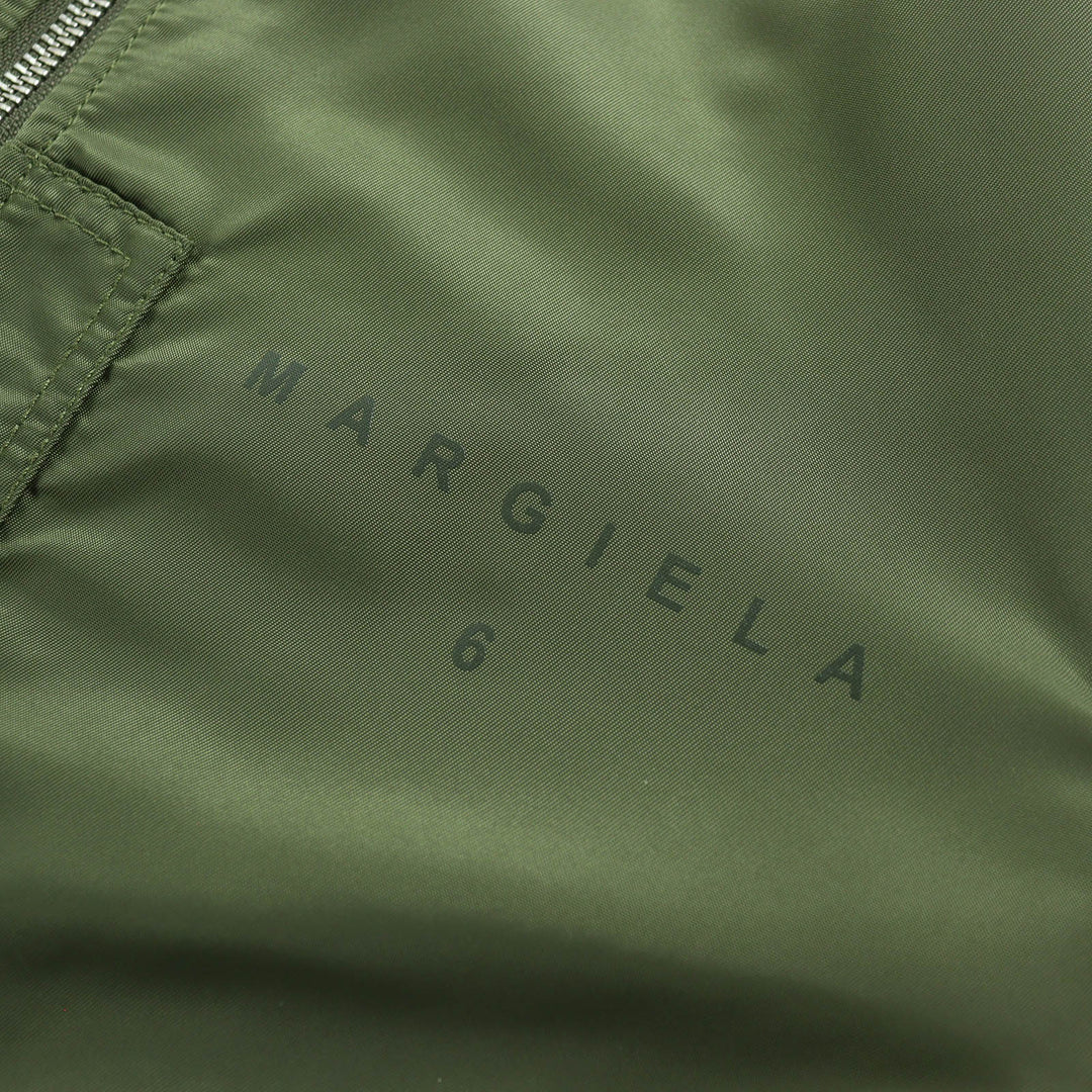 Excellent MM6 Maison Margiela Jacket Military blouson MA-1 khaki 36 S52AA0115