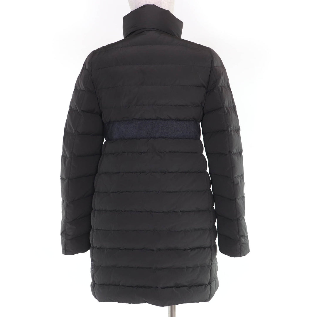 Excellent MONCLER down coat SOLOGNE ZIP UP Stand Collar Dark gray Women 0